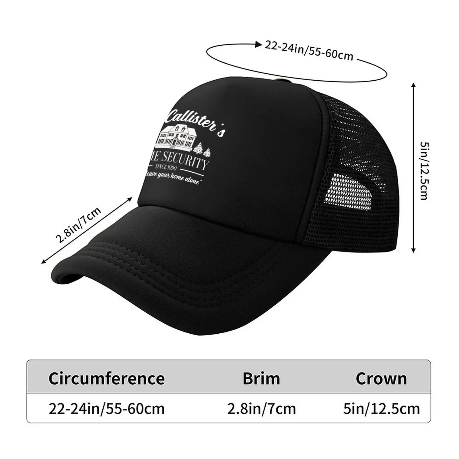 New McCallister Home Security Baseball Cap Christmas Hat Luxury man cap Sunhat Horse Hat Mens Tennis Women's