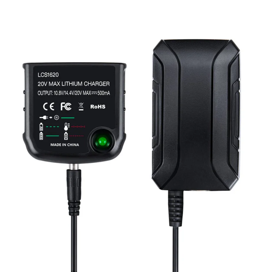 Cargador de batería de iones de litio para Black & Decker, herramienta de destornillador y taladro eléctrico, accesorio de batería, 10,8 V, 14,4 V, 18V, 20V, serie LBXR20