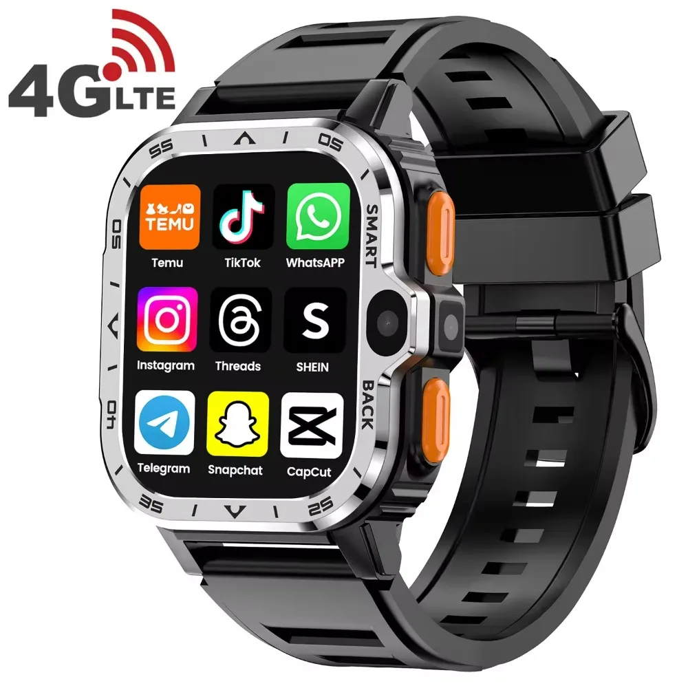 

2.03 Inch 4G Sim Card Android Smartwatch Video Call GPS WiFi PGD Smart Watch Business Style Heart Rate Tracker Touch Control