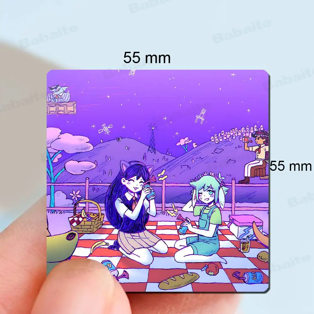 أنيمي نمط لعبة Omori منتجات المغناطيس شخصية التسامي مغناطيس الثلاجة المطبخ