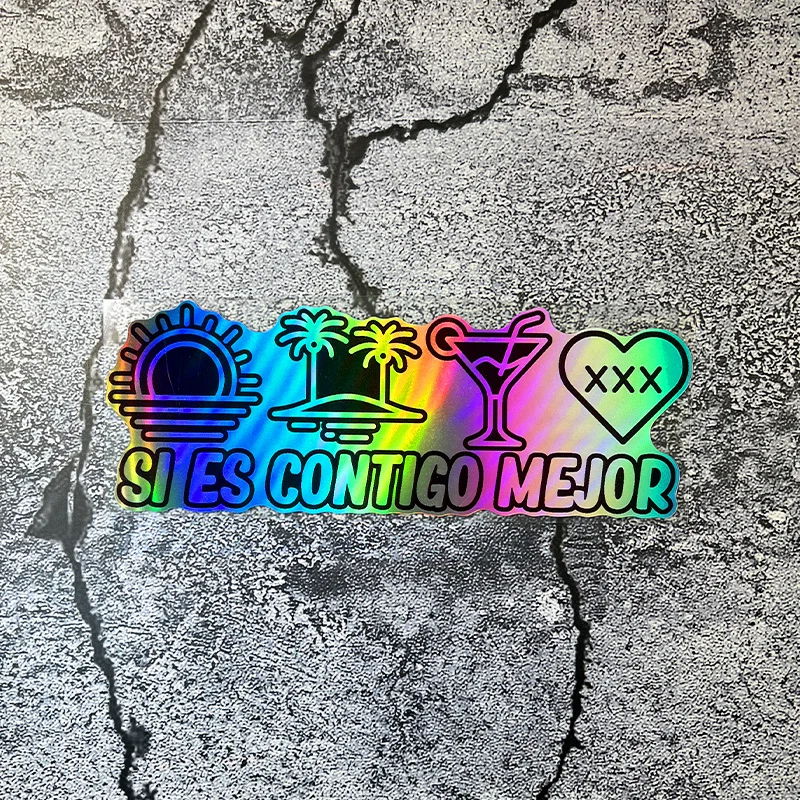 1pc Spanish Motorcycle Sticker, Waterproof, Sunproof, and Durable, Suitable for Motorcycle Side Panels, Car Triangular Windows