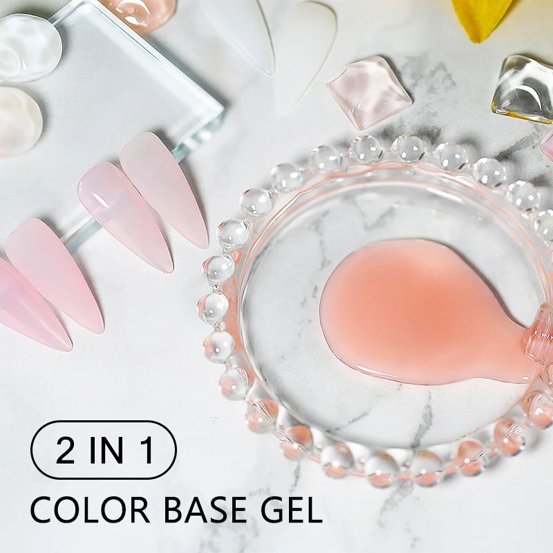 Arte Clavo Rubber Base Coat Color Nagelgelpoliermittel Jelly Semi Transparent French Nail Soak Off UV LED Nagelgel Lack Nail Art