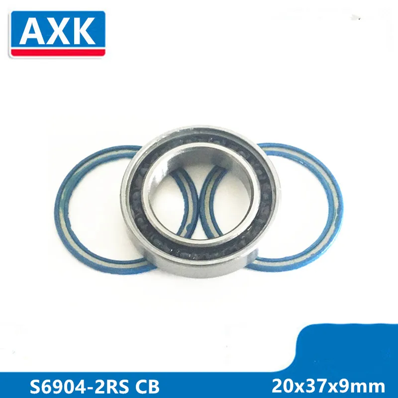 Axk 1PCS S6904-2rs Stainless Steel 440c Hybrid Ceramic Deep Groove Ball Bearing 20x37x9mm S6904-2rs Cb Abec-5