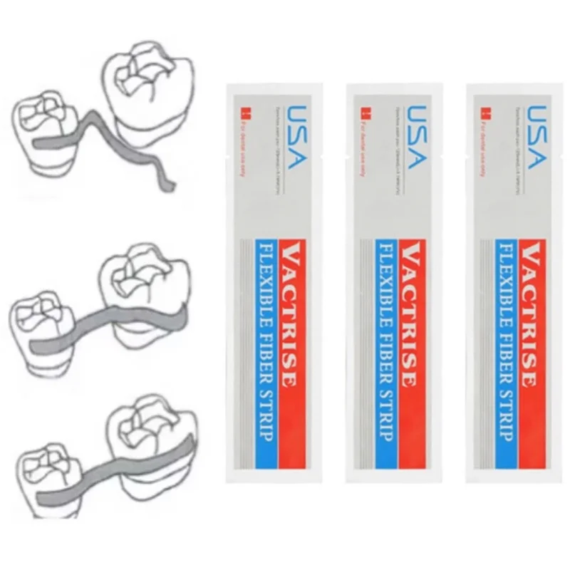 1/3pcs Dental Glass Fiber Strip Splint Loose Tooth Flexible Fiber Strip Light-Resin Cure Bonding Strips Dentistry Material