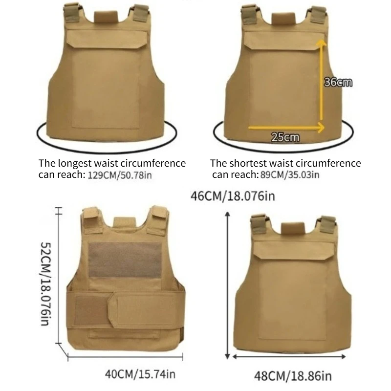 Tactical Vest Multi-Functional Protective Vest Tear-Resistant Wear-Resistant Material Load Bearing Vest for Outdoor