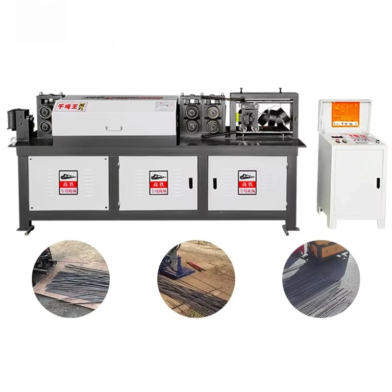 

Hot Sale Small Rebar Steel Wire Straightener and Cutter Automatic Steel Rod Straightening and Cutting Machine