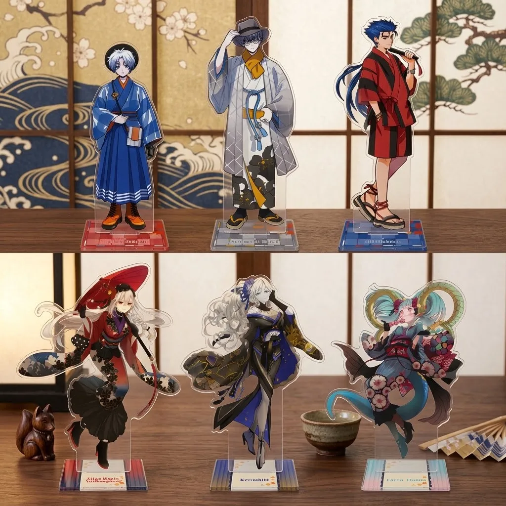 Anime Fate Grand Order Olga Marie Acrylic Stand Key Chain Figure Kimono Ver. Desktop Decor Collection Model Plate Gift for FGO F