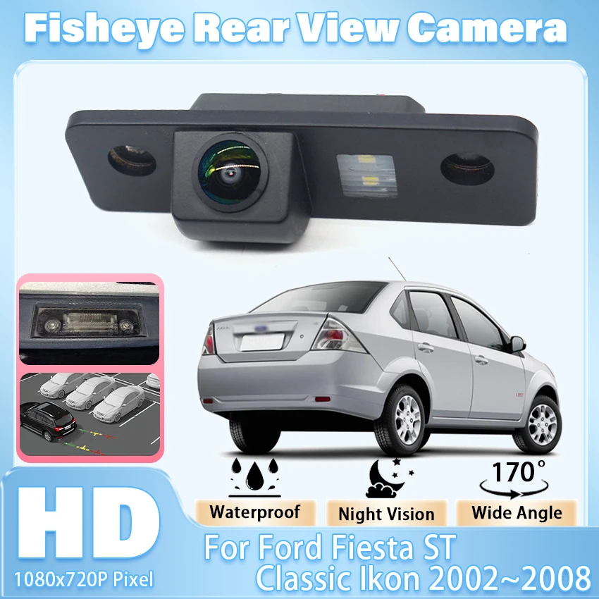 Камера заднего вида для Ford Fiesta ST Classic Ikon 2002, 2003, 2004, 2005, 2006, 2007, 2008, камера ночного видения HD CCD с камерой заднего вида