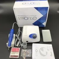 Taladro eléctrico para manicura y pedicura, máquina Strong 35000, 65W, 210 RPM, modelo 102L, equipo de Arte de uñas