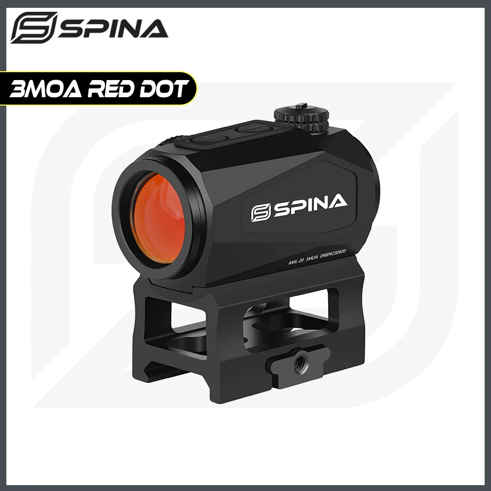 

SPINA OPTICS 3 MOA Red Dot Sight Scope Hunting Riflescope Tactical Quickly Shooting 12ga .223 AR15 5.56 7.62x39 .308win etc