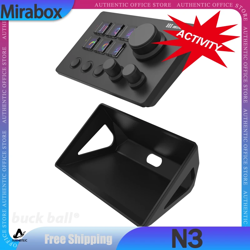 Mirabox N3 StreamDeck Global Version Stream Deck LCD Live Content Creation Controller Custom Button Visual Keyboard For Win/Mac