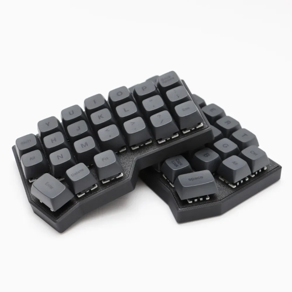 WCORNE V4.1 Wireless Split Keyboard 2.4G DIY Hot Swap VIAL Key Change High Quality Kit No Shaft Body and Keycap Ergonomic Design