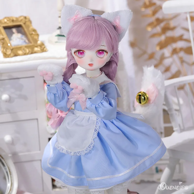 

Naiko 1/4 BJD Doll Fullset Resin Material Dolls Anime Shuga Fairy Blue Cute Lolita Dress Dolls Surprise Gift for Girls