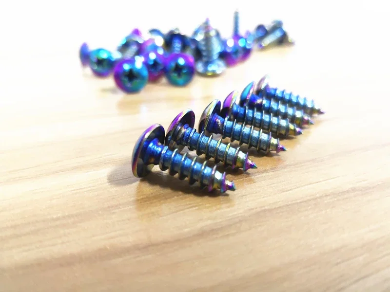 304 parafusos de aço inoxidável auto-roscantes, parafuso decorativo motocicleta, caixa de plástico, bicicleta do motor, M5 x 16mm, 10 pcs por lote