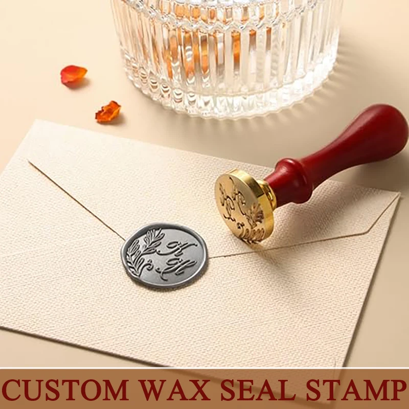 DIY Customize Double Name 2 Initials Personalized Letter Stamp/Sealing Wax /Wedding Wax Seal Stamp Custom Invitations Envelop