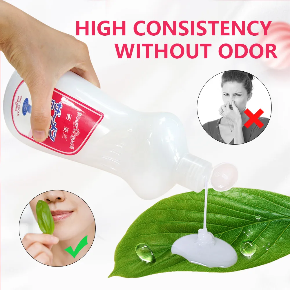 500Ml Lubricant for Sex,Water Based Sex Massage Oil for Couple Game,Milk-white Viscous Lube for Adults Vagina Anal Goods Sex Toy image 6