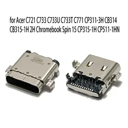 1PC USB Double Pin 12P Female Type-c Charging Data Port Connector For Acer C771 CP311-3H CB314 CB315-1H 2H C721 C733 C733U C733T