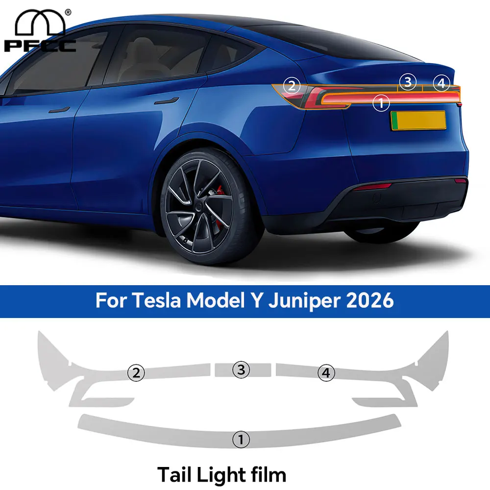 

For Tesla Model Y Juniper TPU Car Headlight RearView B Pillars Film Model Y 2025 2026 Paint Protection Anti-scratch Accessories