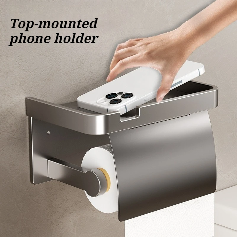 Bathroom Toilet Paper Holder Comfort Wall-mounted Tissue Hanger Home Exsurreal Convenient Bathroom Fixtures Accessories