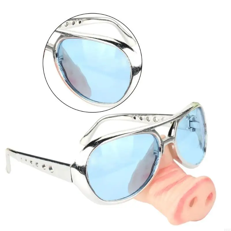 

B95F Big Nose Cosplay Glasses with Big Nose for Halloween Party Prop Big Nose Glasses