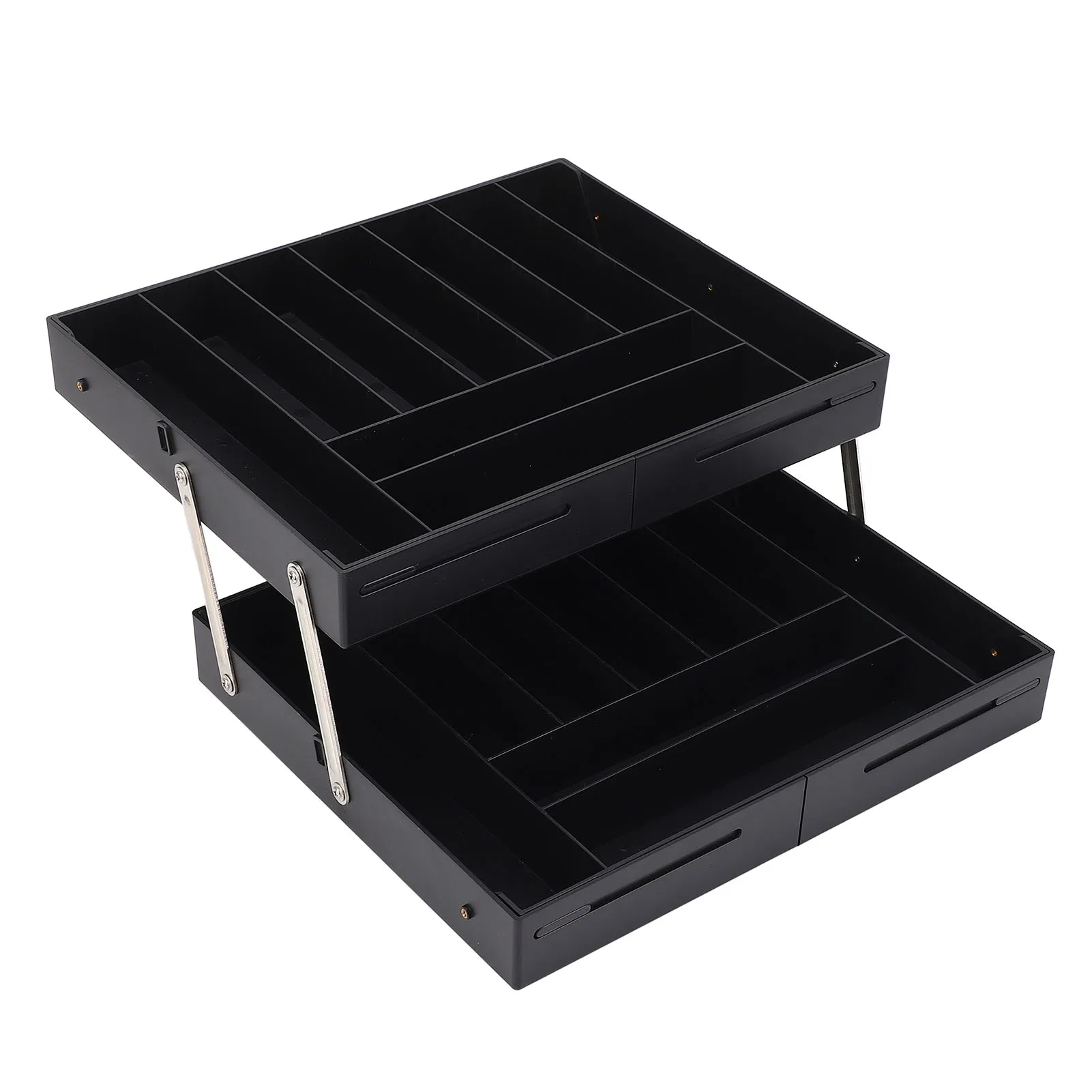 Expandable Desk Drawer Organizer Tray Plastic Space Saving Foldable Multi Level Storage Tray for Jewelry Cosmetics