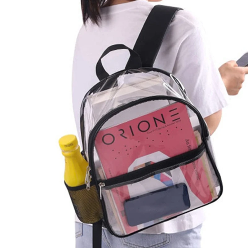 Fashion Waterproof Backpack Women Men Portable Travel SchoolBag Casual Student LargeCapacity Female transparent Unisex Backpack