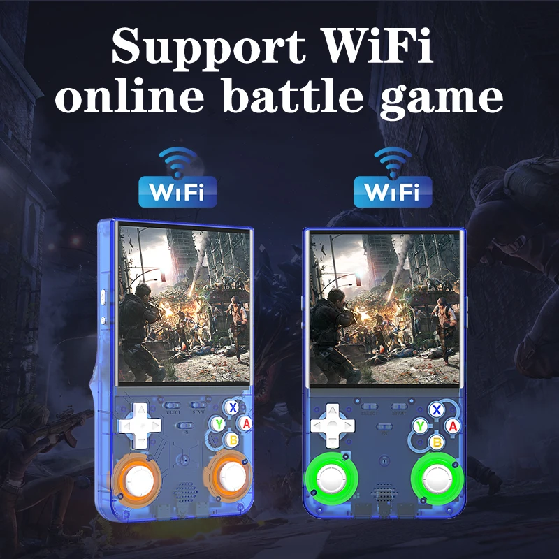 جديد وصول R36 الترا لعبة وحدة التحكم 64G 128G 4.0 بوصة IPS شاشة للكبار الاطفال لعبة لاعب يده لعبة فيديو وحدات التحكم المحمولة