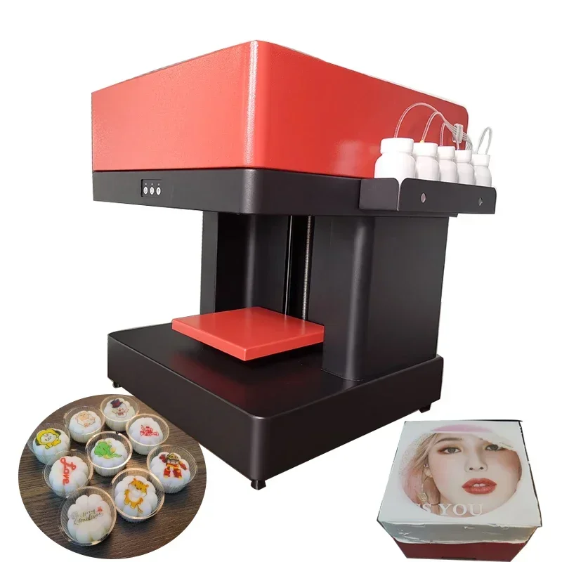

Continuous Supply of Four Cups of Coffee Garland Printer Macaron Pattern Printing Machine