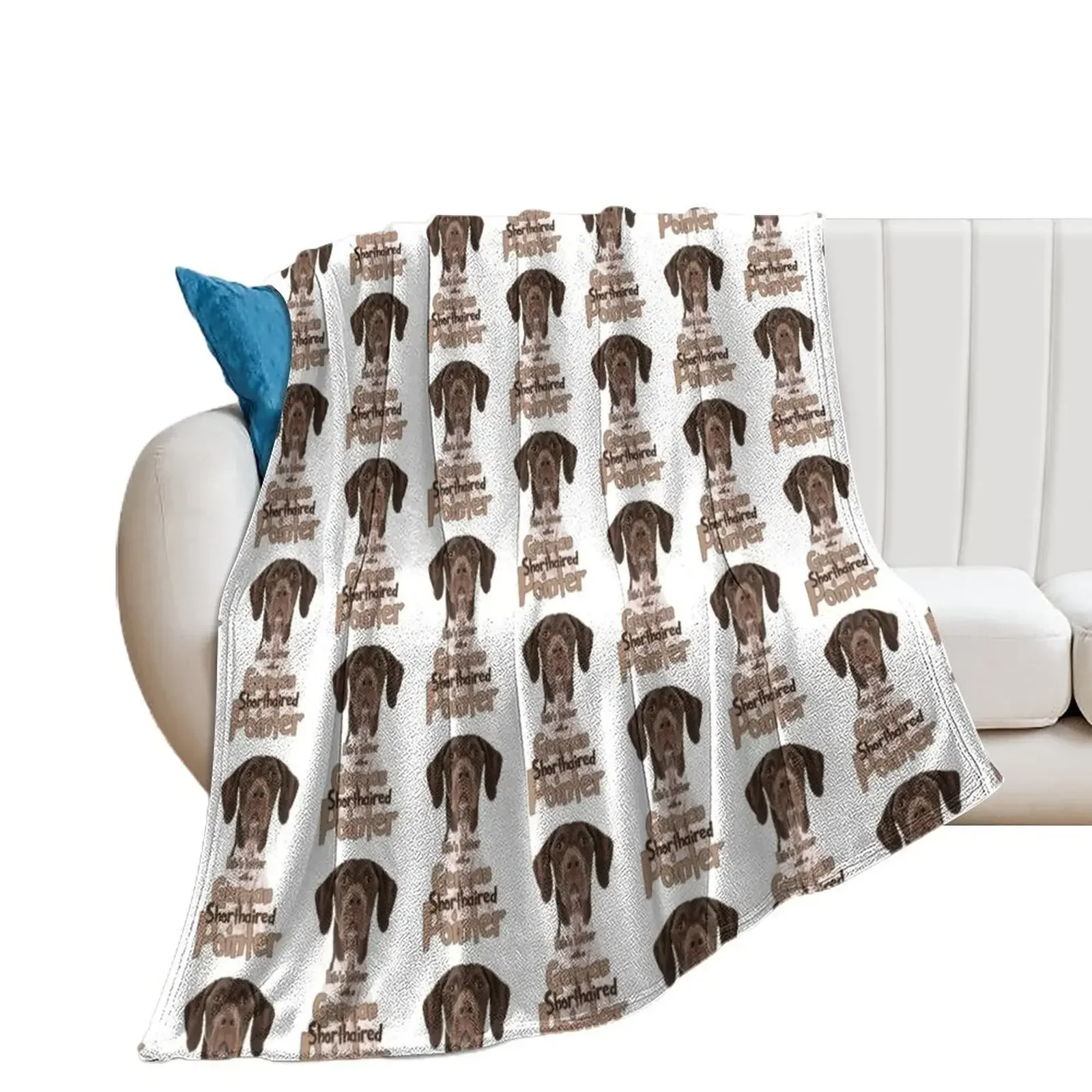 Lifes better with a German Shorthaired Pointe! Especially for GSP owners! Throw Blanket Hairys Sleeping Bag Shaggy Blankets