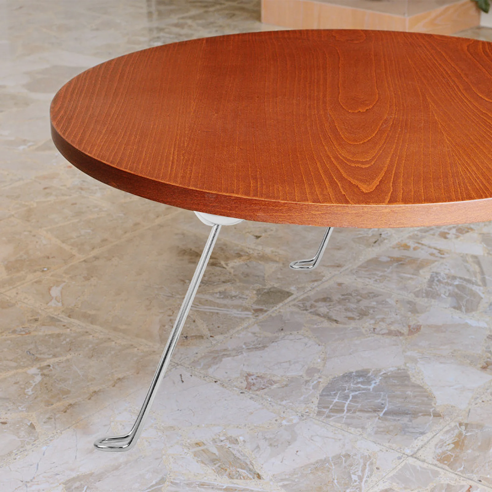 مجموعة استبدال أرجل الطاولة المعدنية شديدة التحمل، لمسة نهائية لامعة متينة لمكتب الكمبيوتر ومنضدة العمل #1