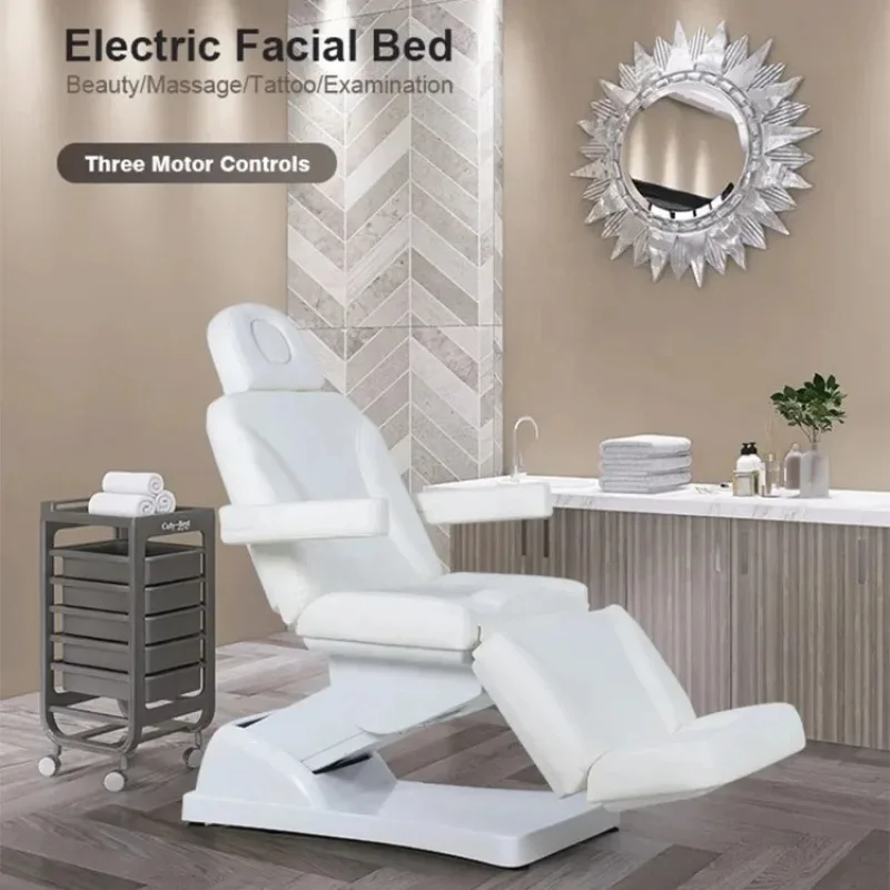 Luxury 3 Motors Spa Salon Adjus Esthetician Bed Couch Dermatology Aesthetic Chair