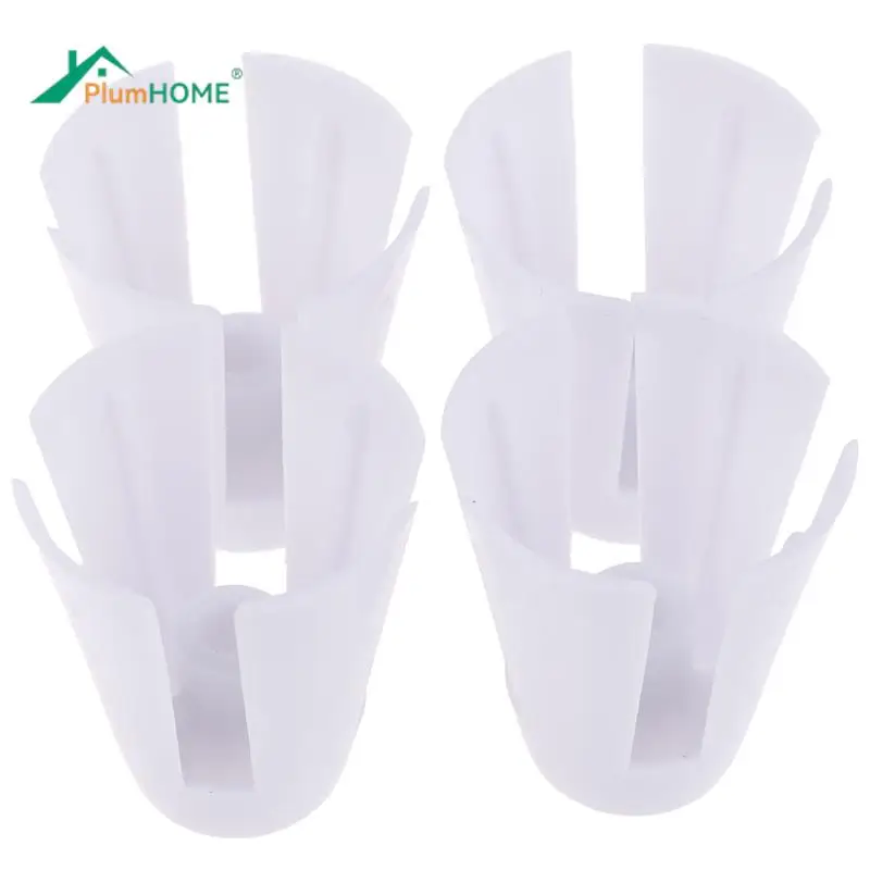 4pcs/Set Thread Spool Cone Holder Overlocker Serger Sewing Durable Plastic White Sewing Tool Accessories 3.2cm X 3.8cm