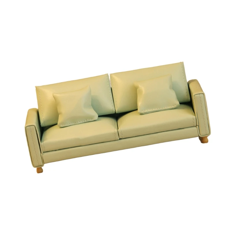 

1/12 Miniature Couch Realistic Upholstery Furniture for Collectible Doll House 15UB