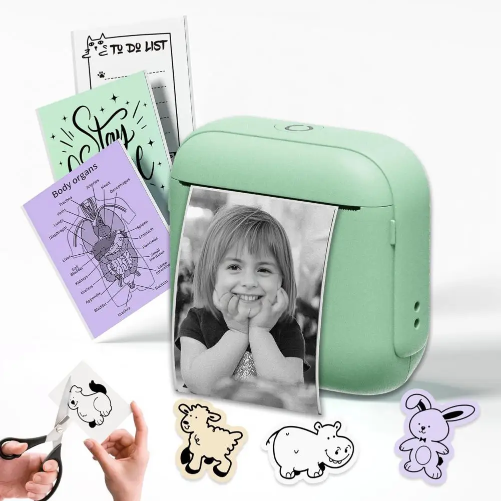 

Портативный мини-термопринтер, фотопринтер для бизнеса/дома, чернила не требуется для печати небольших билетов/этикетков/изолей Imprimante