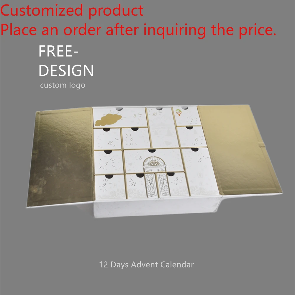 

Customized queryCustom Cosmetic Packaging Gift Box Advent Calendar Matte Finish UV Advantage Foil Specifications Embossing/Vanis