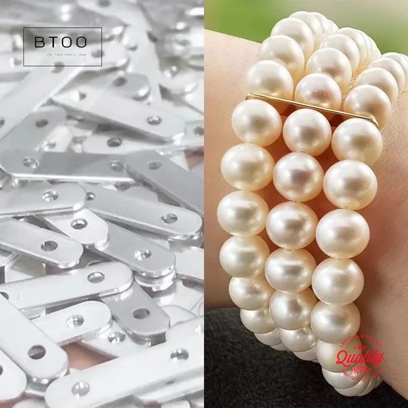 

Разделитель из стерлингового серебра 925 пробы, 2/3 ряда (бусина 4/6,0), оптовая продажа, оптовая продажа, фурнитура для ювелирных изделий своими руками