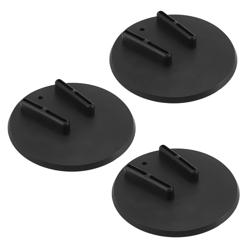 3X Motorcycle Kickstand Pad Kick Stand Coaster Puck For Touring Sportster