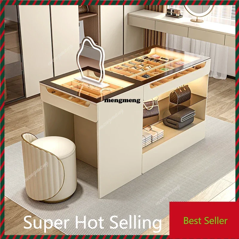 

luxury Cloakroom dresser modern drawer storage cabinet large-capacity jewelry display cabinet bedroom chest of drawers furniture