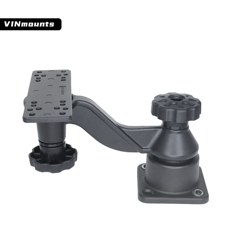 

VINmounts Swing Arm Fish Finder Mount, All Aluminum Heavy Duty Marine Electronic Mount for Boats & Kayak