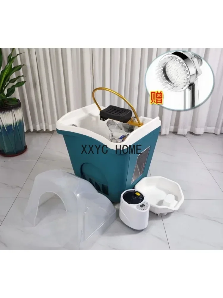 Mobile Shampoo Basin BeautyCleaning Care Center Health Water Circulation Head Treatment Fumigation Spa Machine