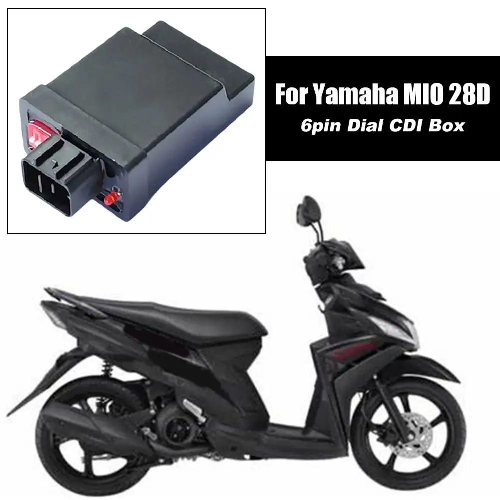 

For Yamaha MIO 28D 6Pin DC CDI Ignition Box, High Performance Ignition Control Unit With Trigger Coil For Motorcycle/ATV Pa X5Q4