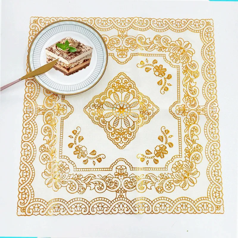 Modern Brocade Fabric Lace Trim Banquet Party Tablecloth Bedroom Balcony Small Round Table Cloth Tapete Christmas Decoration image 3