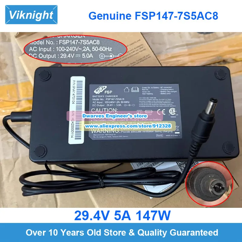 

Original FSP147-7S5AC8 AC ADAPTER 29.4V 5A for FSP FSP147-7S5AC8-ND Power Supply 5.5x2.5mm