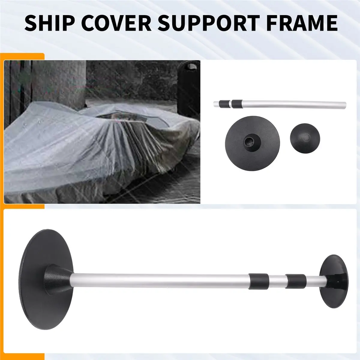 

Телескопическая алюминиевая опорная стойка для чехла для лодки, система поддержки чехла для лодки