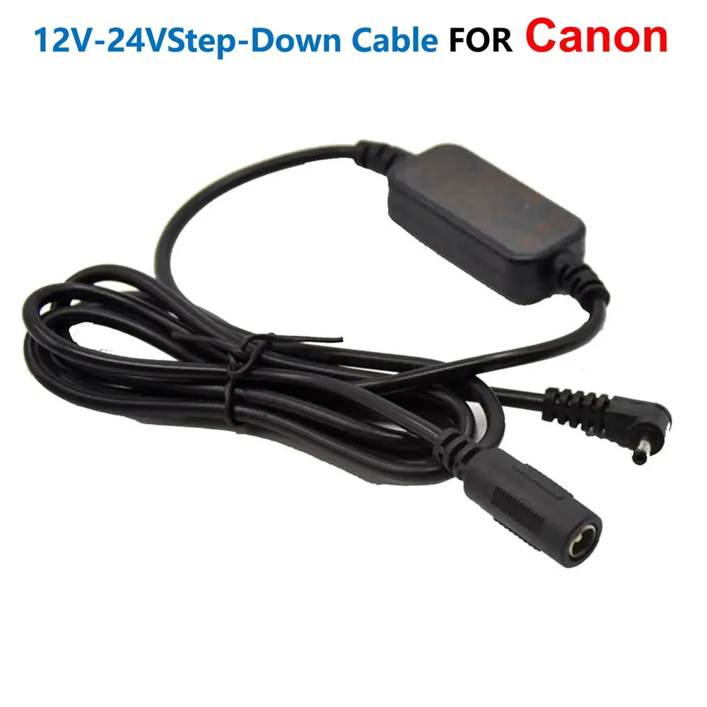 

12V-24V CA-PS700 DC Step-Down Cable For Canon Camera DR-E5 DR-E8 DR-E10 DR-E12 DR-E15 DR-E17 DR-50 DR-80 DR-700 DC Coupler