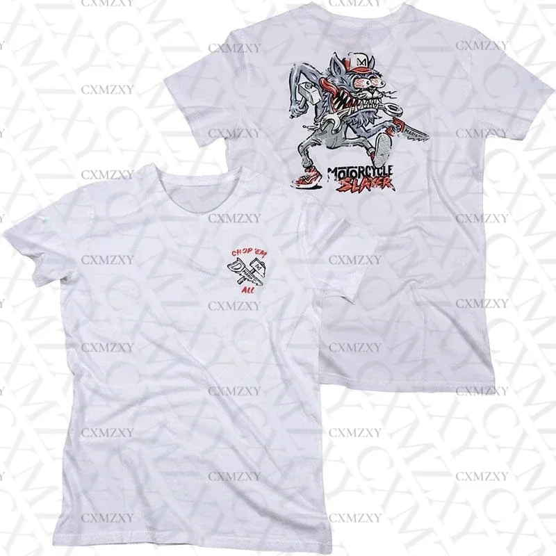

T-shirt Maria Riding Company Mad Tiger Summer luxury brand cotton men's and women's T-shirt motorcycle short sleeve