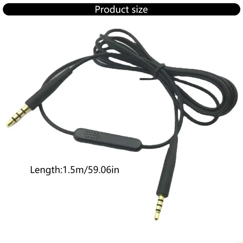 سلك سماعة رأس 270B مع أدوات تحكم متكاملة خفيفة الوزن ل QC35 QC25 OE2I