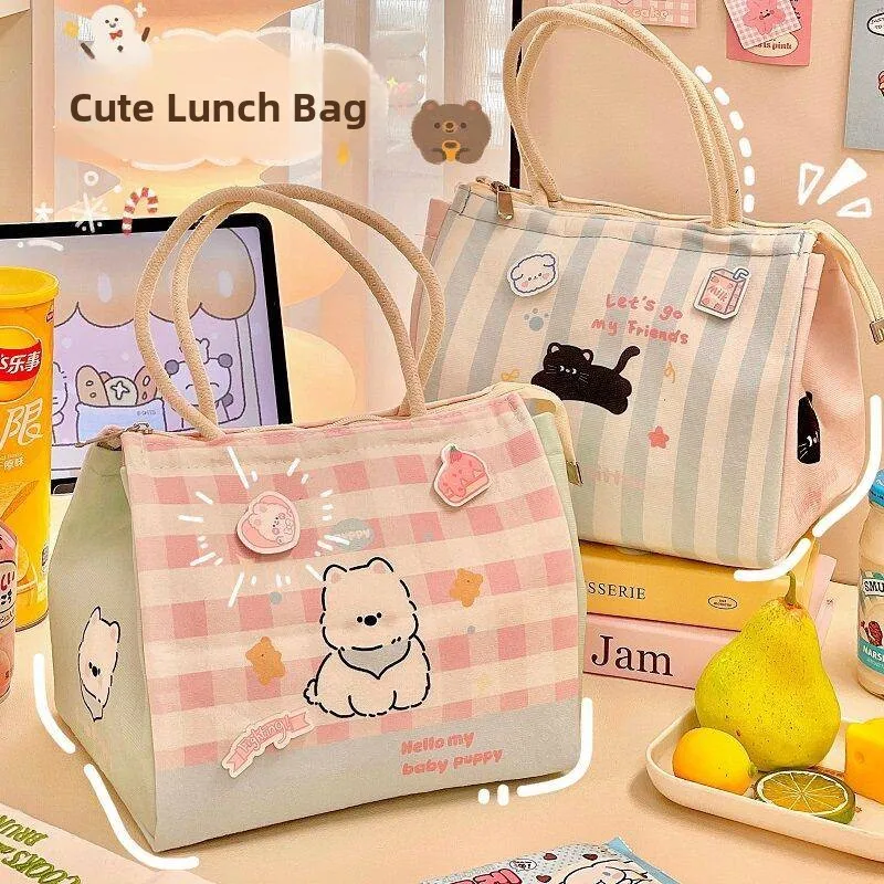 cute-lunch-bag-with-thermal-insulation-pouch-girls-children-school-lunch-handbag-portable-meal-bag-storage-organizer