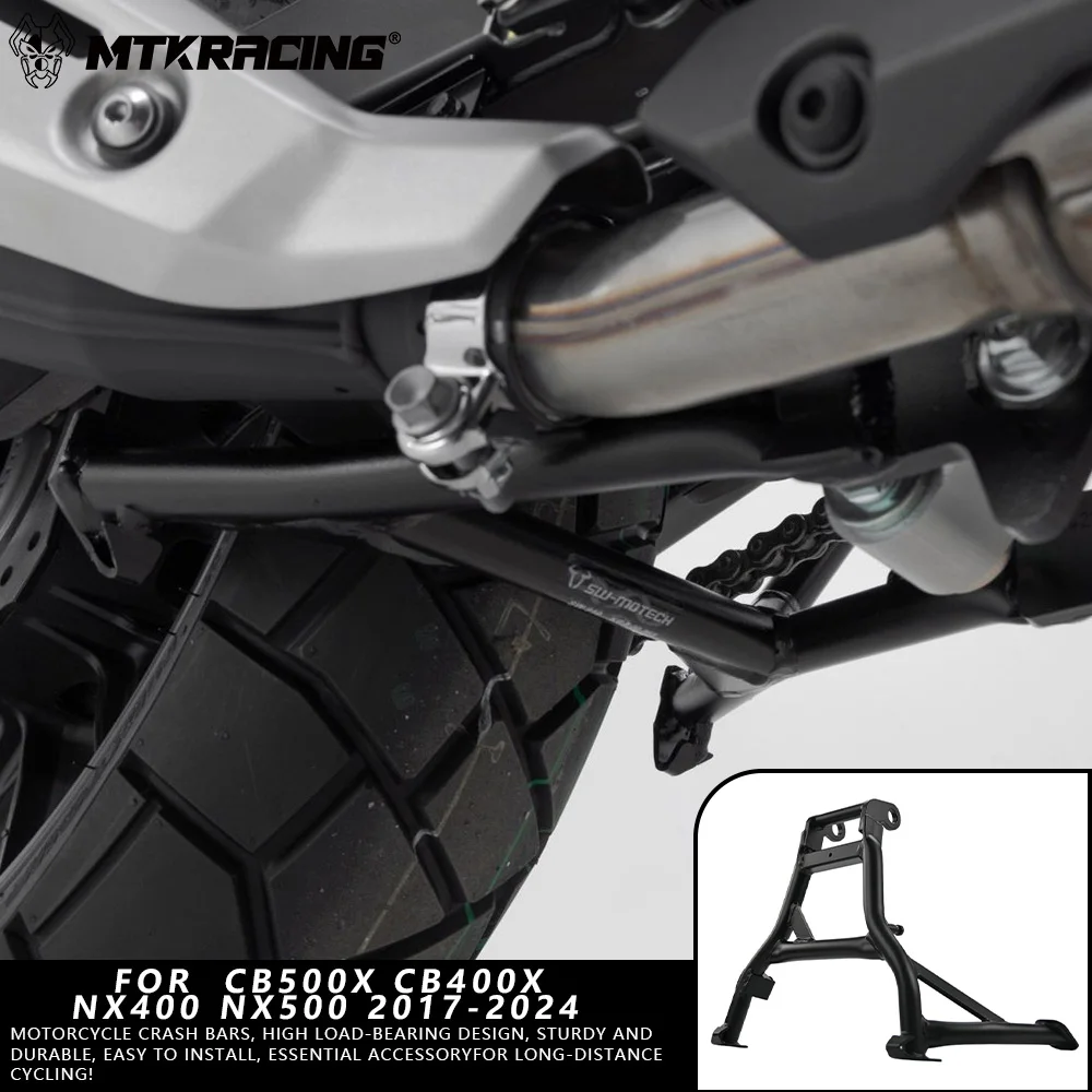 

MTKRACING For HONDA CB500X CB400X NX400 NX500 2017-2024 Motorcycle Bracket Large Base Fixed Body Stands Central Parking Racks