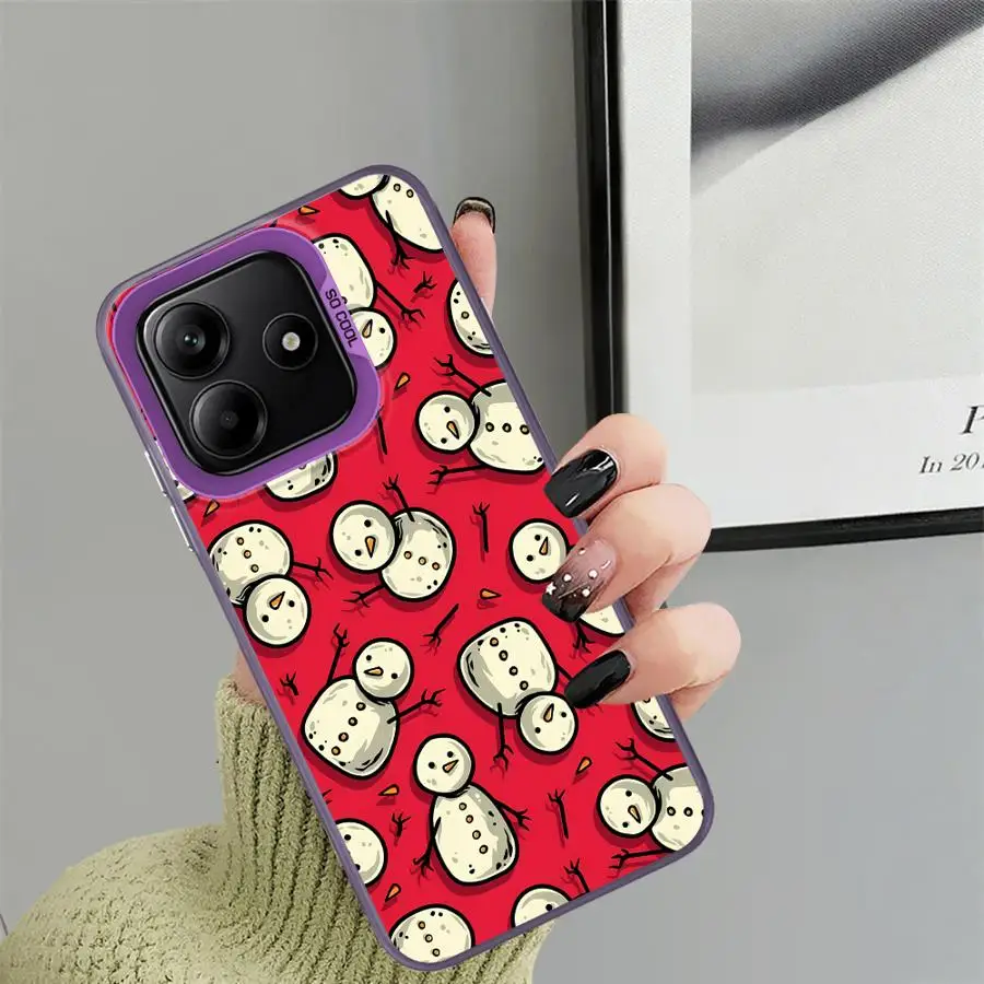 حافظة لهاتف شاومي ريدمي نوت 10s 12s 13 12 11 14 Pro Plus 11s 10Lite 9s كارتون سانتا كلوز